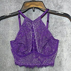 VS high neck plunge bra 32D NWT